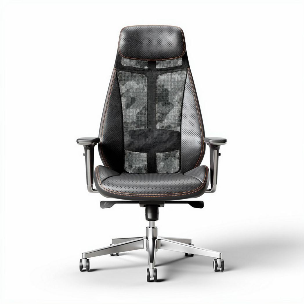 Ergonomische bureaustoel met mesh bekleding 50 x 60 x 120cm grijs