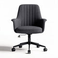 Bureau stoel met grijze stof bekleding en verstelbare hoogte 60 x 60 x 90cm