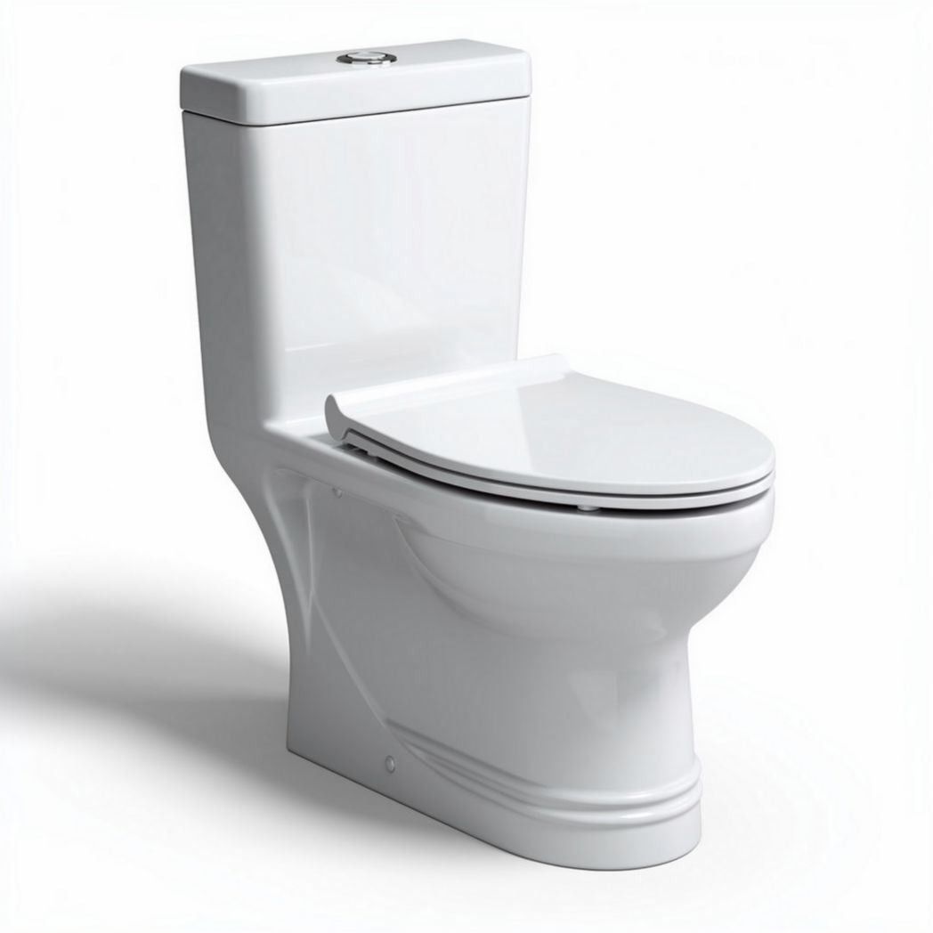 Witte toiletten met een afmeting van 70 x 40 x 80 cm voor badkamergebruik