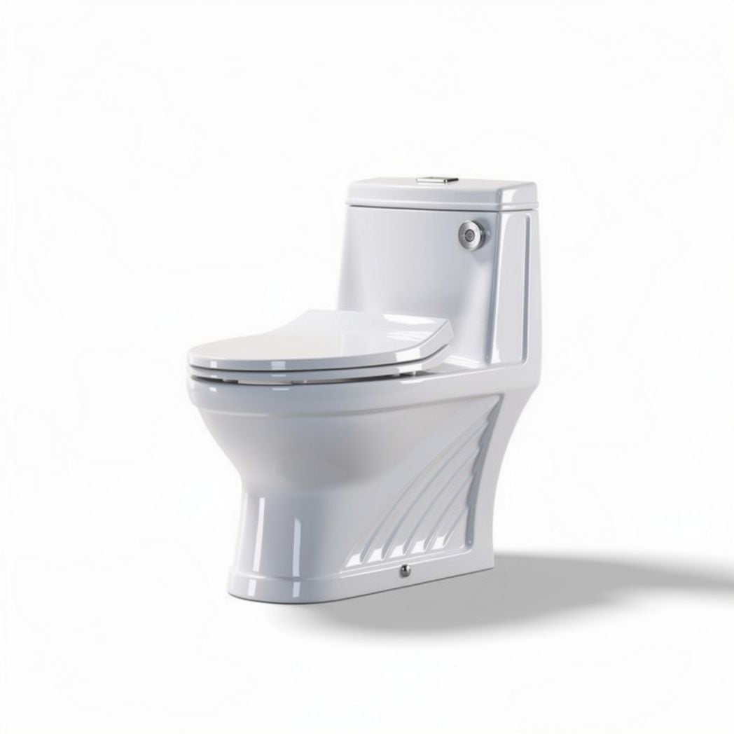 Hangtoilet wit keramiek met geïntegreerde spoelfunctie 70 x 40 x 40cm